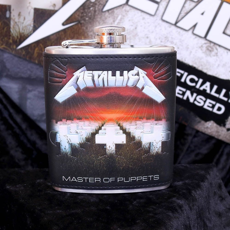 NEMESIS NOW METALLICA - MASTER OF PUPPETS HIP FLASK 7OZ 801269133689