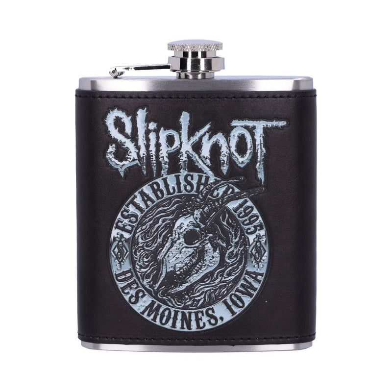 NEMESIS NOW SLIPKNOT - FLAMING GOAT HIP FLASK 801269139254