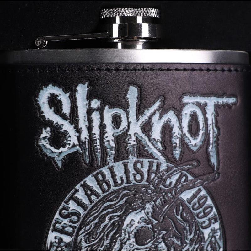 NEMESIS NOW SLIPKNOT - FLAMING GOAT HIP FLASK 801269139254