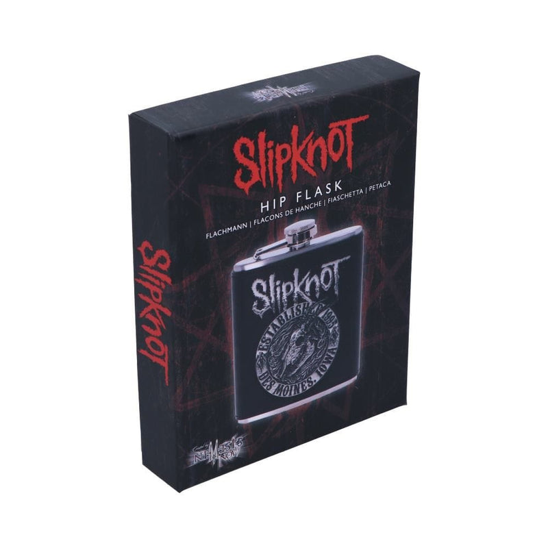 NEMESIS NOW SLIPKNOT - FLAMING GOAT HIP FLASK 801269139254