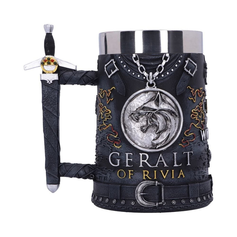 NEMESIS NOW THE WITCHER GERALT OF RIVIA TANKARD 15.5CM 801269146979