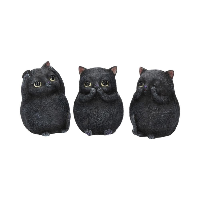 NEMESIS NOW THREE WISE FAT CATS 8.5CM 801269122867