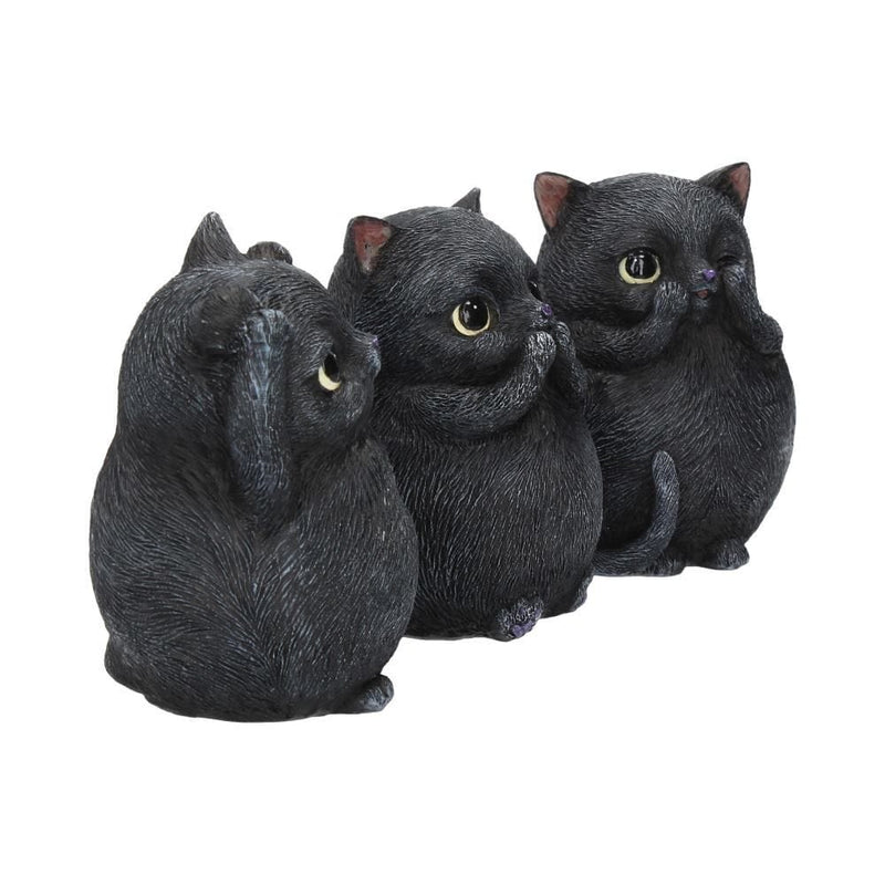 NEMESIS NOW THREE WISE FAT CATS 8.5CM 801269122867