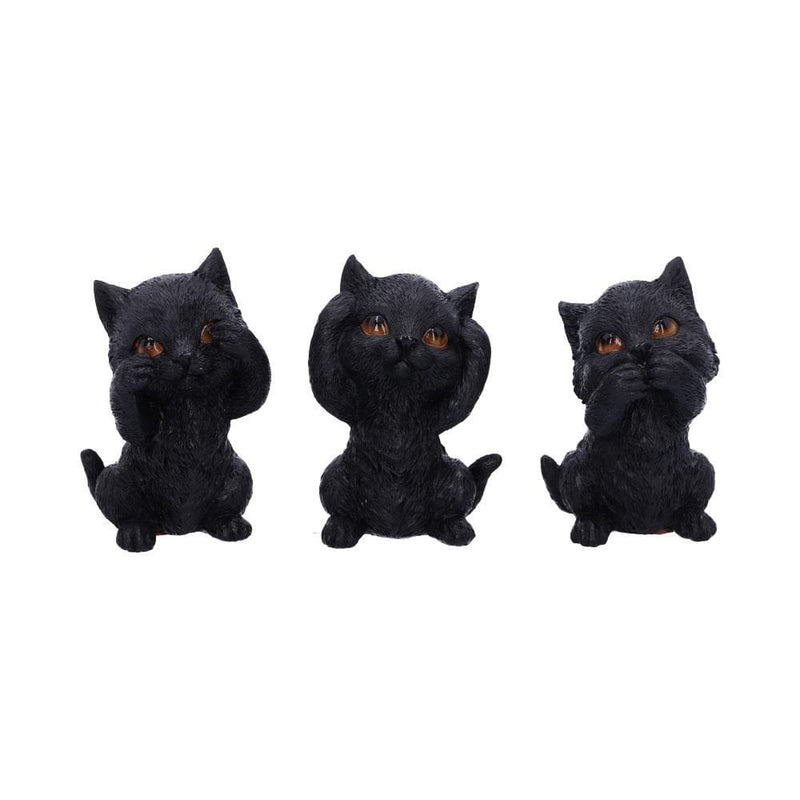 NEMESIS NOW THREE WISE KITTIES 8.8CM 801269142247