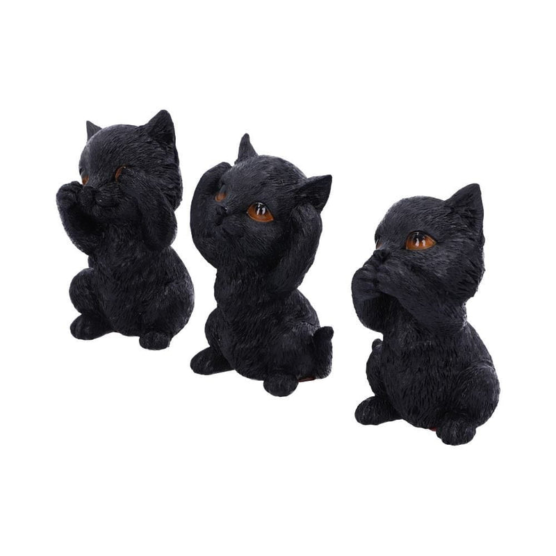 NEMESIS NOW THREE WISE KITTIES 8.8CM 801269142247