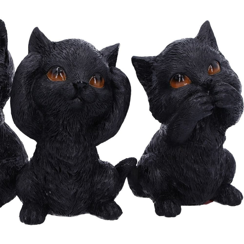 NEMESIS NOW THREE WISE KITTIES 8.8CM 801269142247