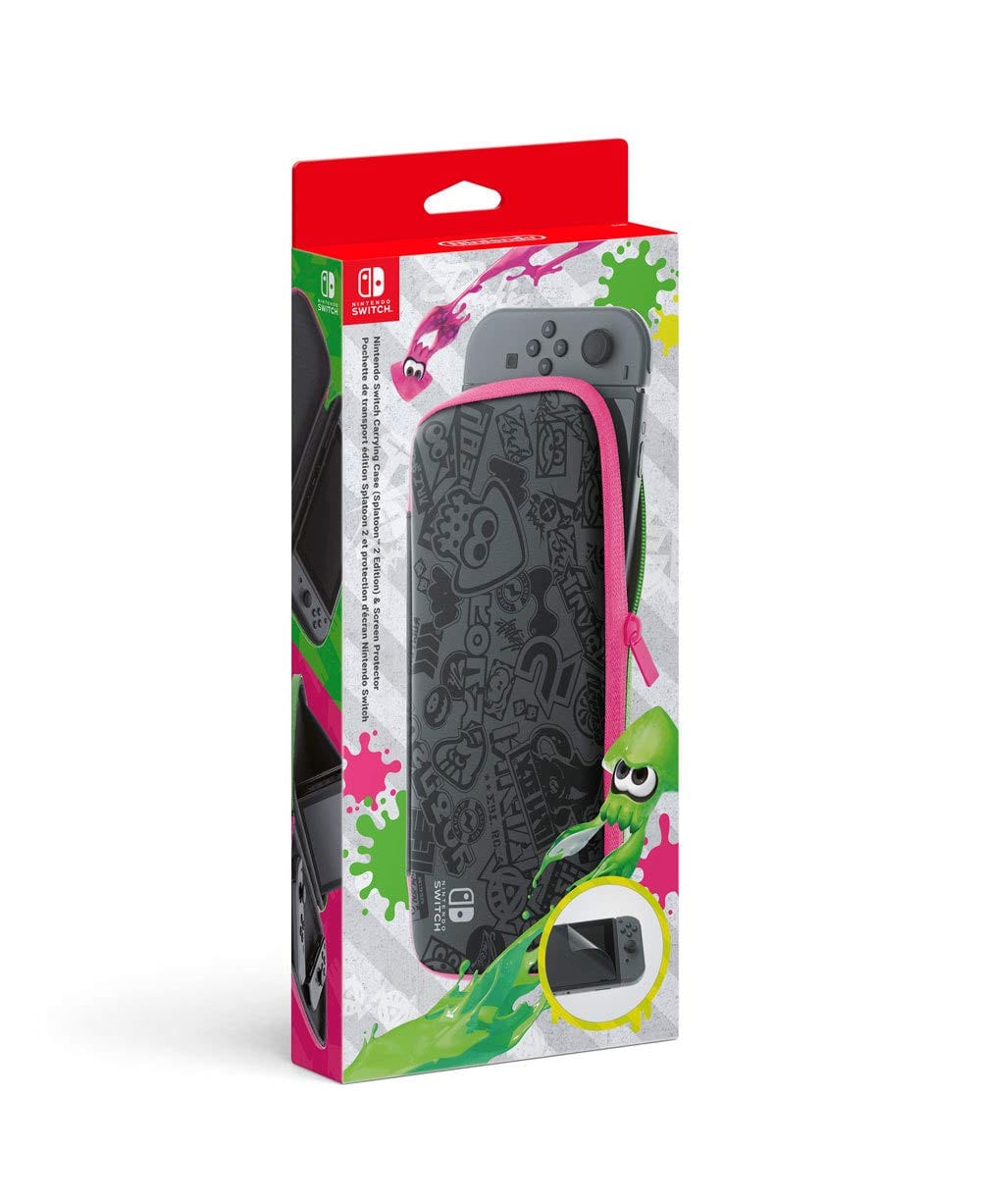 NINTENDO SWITCH CARRYING CASE & SCREEN PROTECTOR SPLATOON 2 EDITION 045496430771