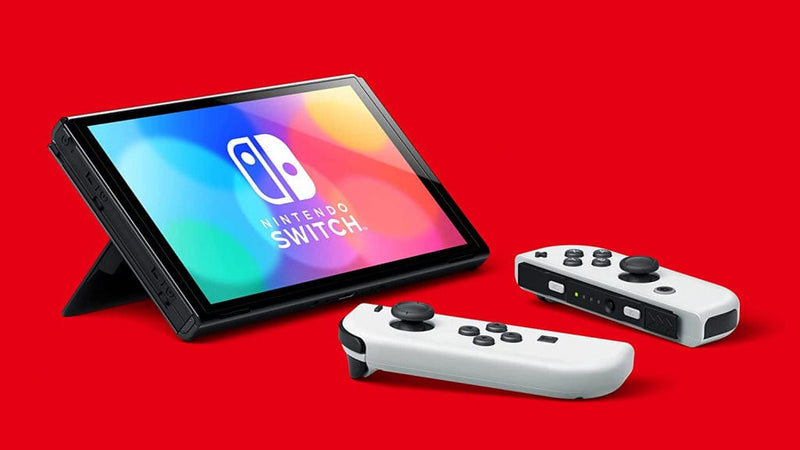 Nintendo Switch OLED Model White Set 7 Inch Screen Joy‑Con Handle Enhanced  Audio Adjustable Console Stable TV Mode Video Game