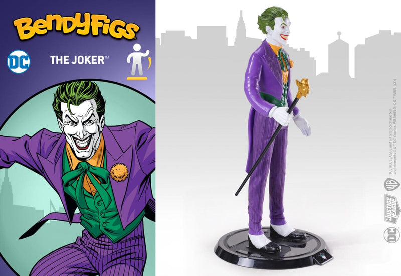 NOBLE COLLECTION - DC - BENDYFIGS - JOKER (COMICS) 849421007584