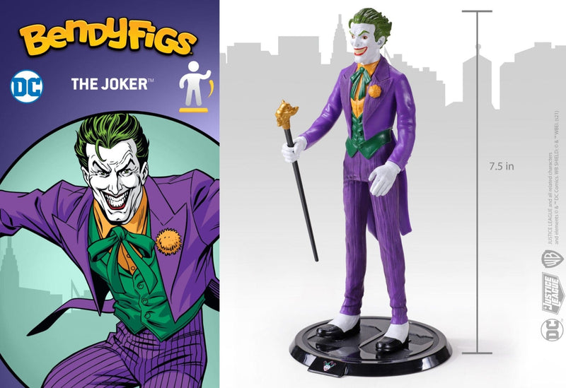 NOBLE COLLECTION - DC - BENDYFIGS - JOKER (COMICS) 849421007584