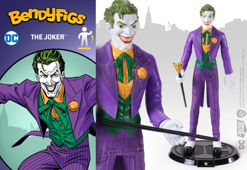 NOBLE COLLECTION - DC - BENDYFIGS - JOKER (COMICS) 849421007584