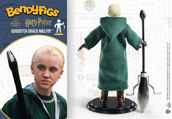 NOBLE COLLECTION - HARRY POTTER - BENDYFIGS - QUIDDITCH DRACO MALFOY 849421008161