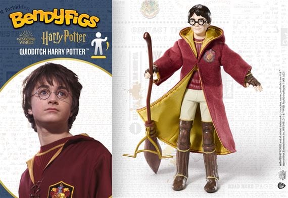 NOBLE COLLECTION - HARRY POTTER - BENDYFIGS - QUIDDITCH HARRY POTTER 849421008154