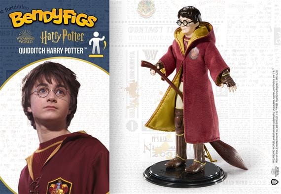 NOBLE COLLECTION - HARRY POTTER - BENDYFIGS - QUIDDITCH HARRY POTTER 849421008154