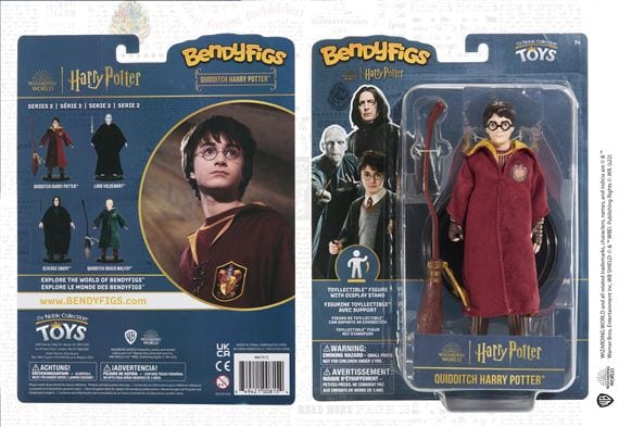 NOBLE COLLECTION - HARRY POTTER - BENDYFIGS - QUIDDITCH HARRY POTTER 849421008154