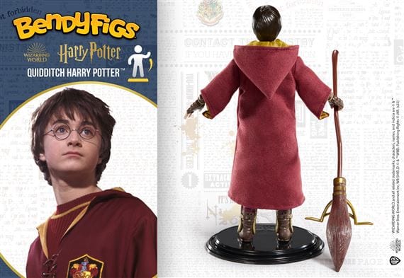 NOBLE COLLECTION - HARRY POTTER - BENDYFIGS - QUIDDITCH HARRY POTTER 849421008154