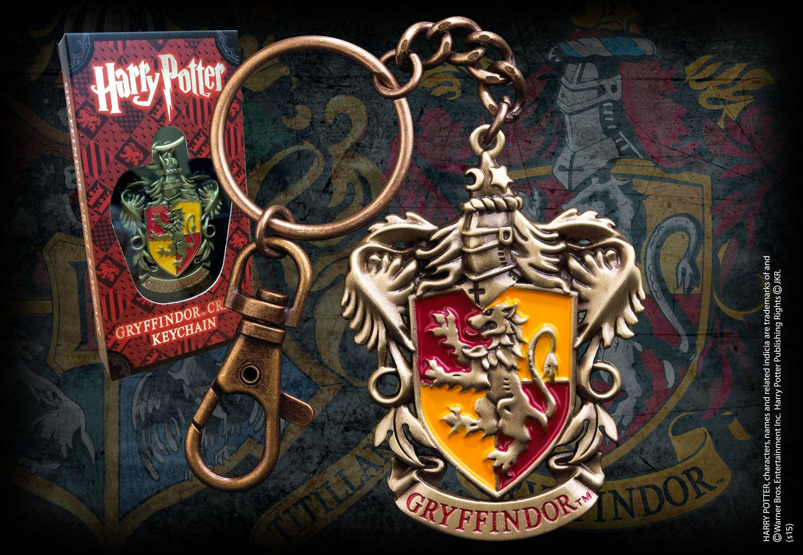 NOBLE COLLECTION Harry Potter Gryffindor Crest Keychain – igabiba