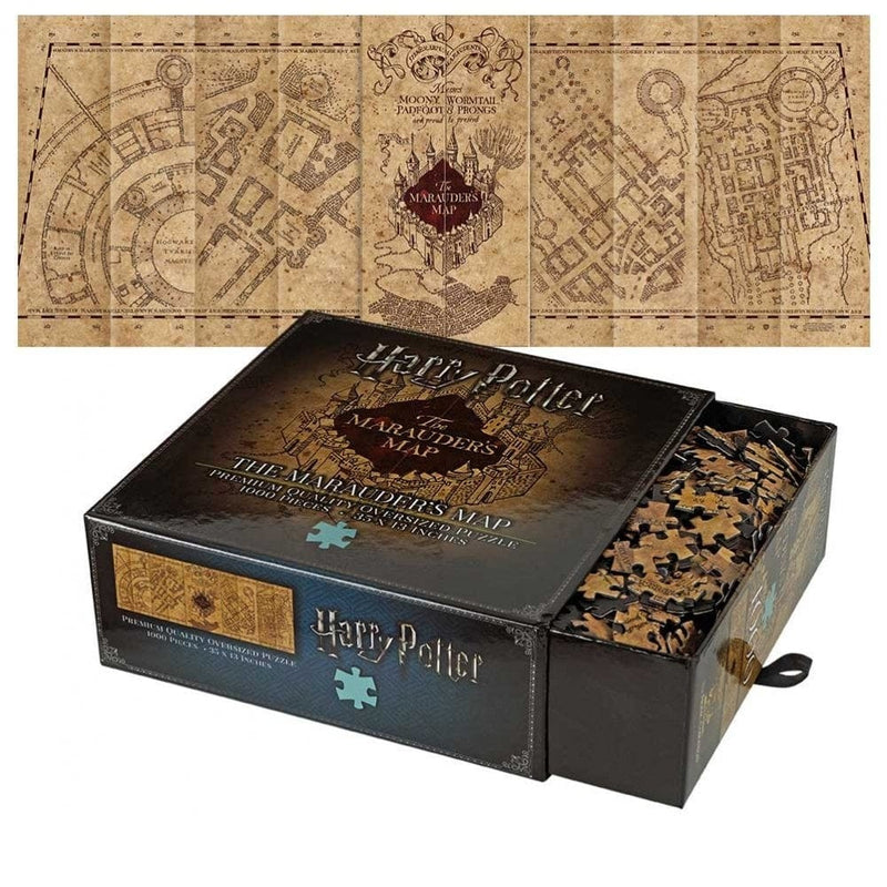 NOBLE COLLECTION - HARRY POTTER - GIFTS - MARAUDERS MAP 1000PC JIGSAW PUZZLE 849421004491