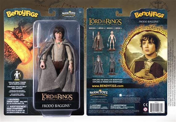 NOBLE COLLECTION - LORD OF THE RINGS - BENDYFIGS - FRODO BAGGINS 849421006846