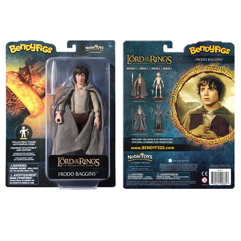 NOBLE COLLECTION - LORD OF THE RINGS - BENDYFIGS - FRODO BAGGINS 849421006846