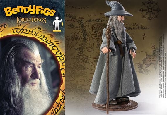 NOBLE COLLECTION - LORD OF THE RINGS - BENDYFIGS - GANDALF 849421006839