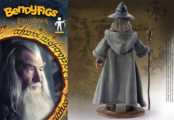 NOBLE COLLECTION - LORD OF THE RINGS - BENDYFIGS - GANDALF 849421006839