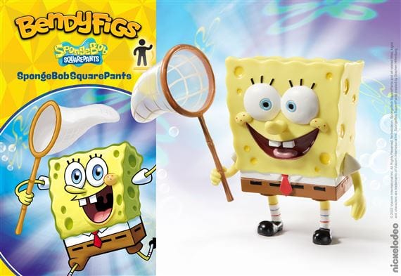 NOBLE COLLECTION - NICKELODEON - BENDYFIGS - SPONGEBOB SQUAREPANTS 849421008826