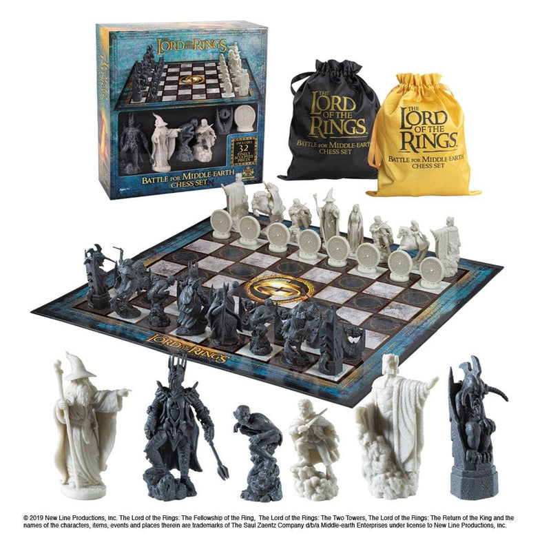 NOBLE COLLECTION - THE LORD OF THE RINGS - GIFTS - BATTLE FOR MIDDLE-EARTH CHESS 849421005788