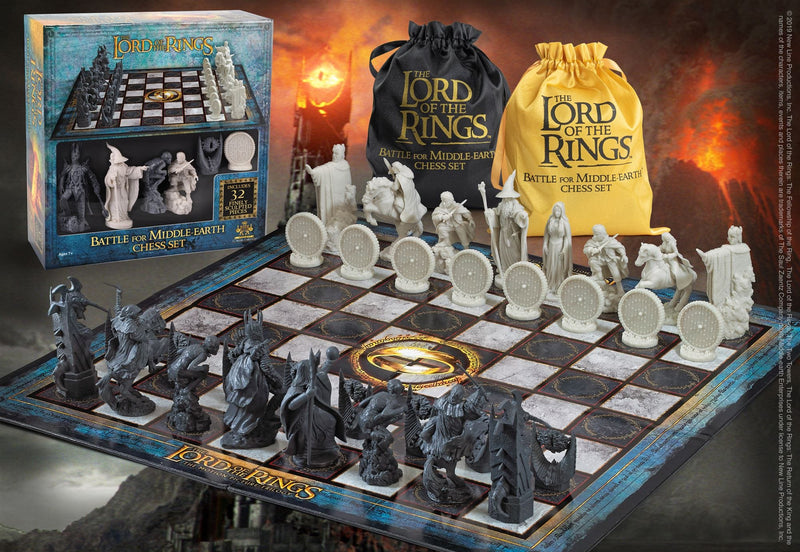 NOBLE COLLECTION - THE LORD OF THE RINGS - GIFTS - BATTLE FOR MIDDLE-EARTH CHESS 849421005788