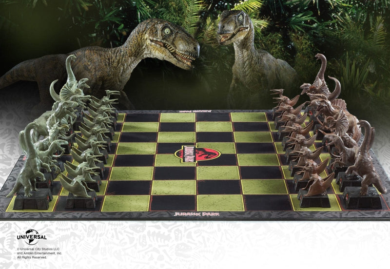 universal studios monsters chess set NOBLE COLLECTION Universal Jurassic Park Chess Set – igabiba
