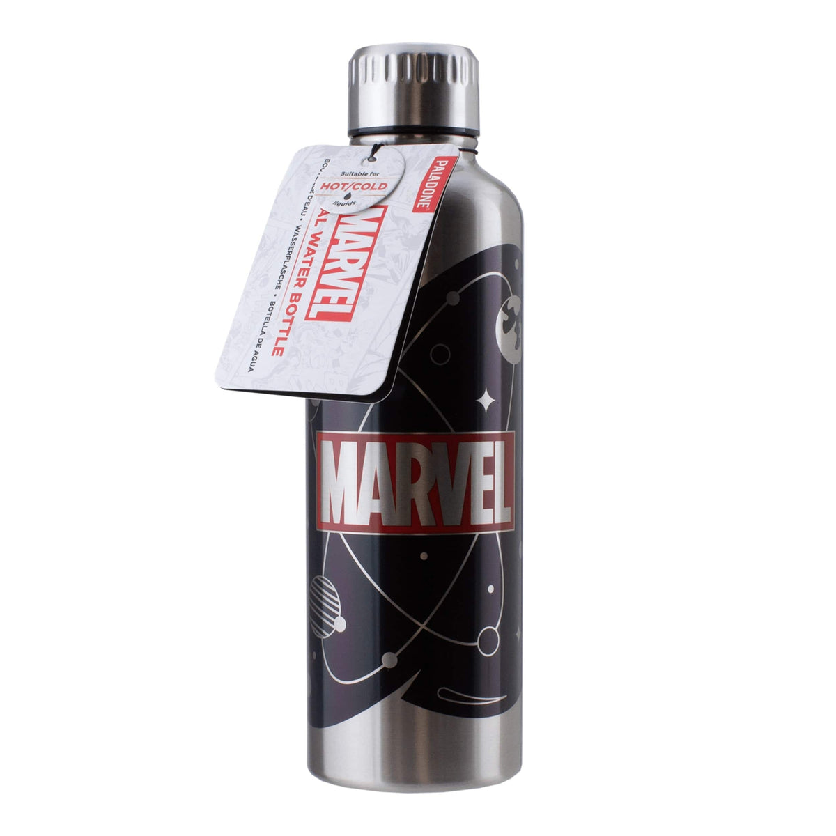 PALADONE MARVEL LOGO METAL WATER BOTTLE 5055964772154