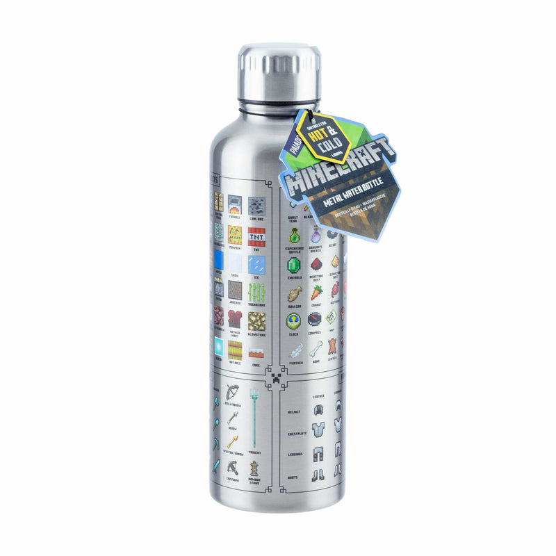 PALADONE MINECRAFT METAL WATER BOTTLE 5055964767303