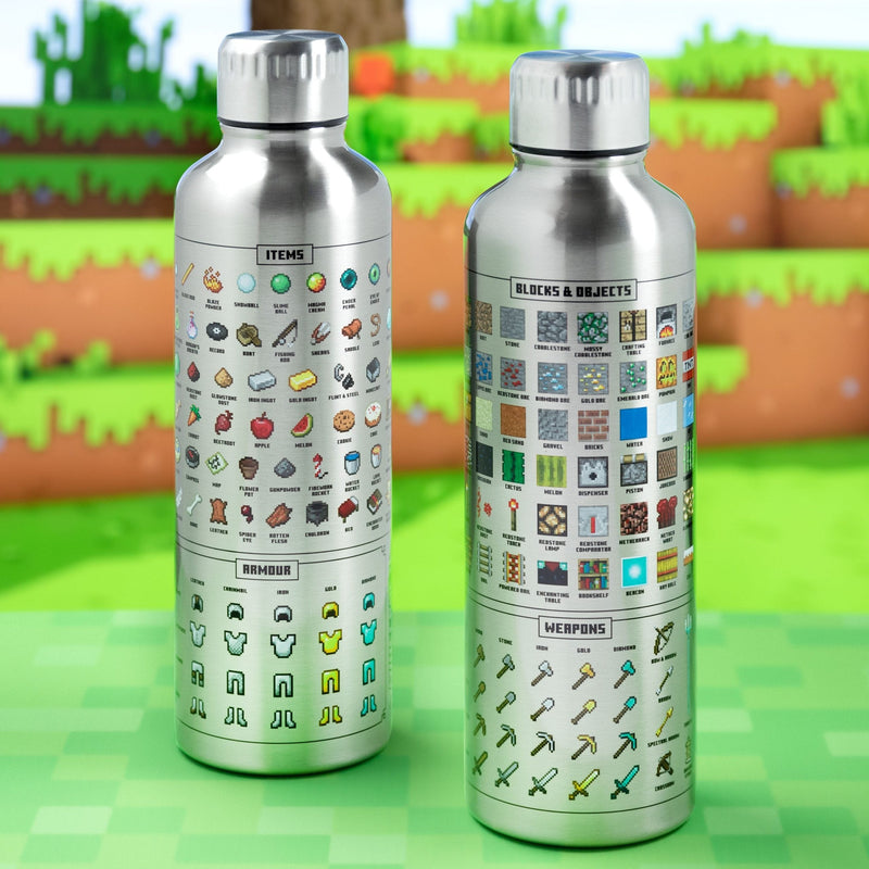 PALADONE MINECRAFT METAL WATER BOTTLE 5055964767303