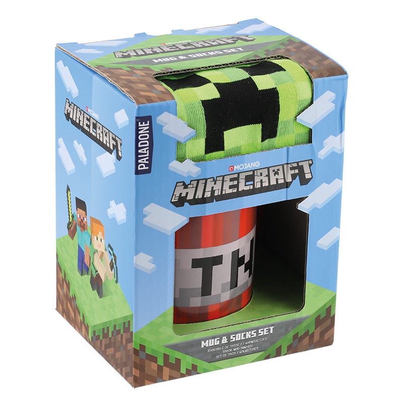 PALADONE MINECRAFT MUG AND SOCKS 5055964760175