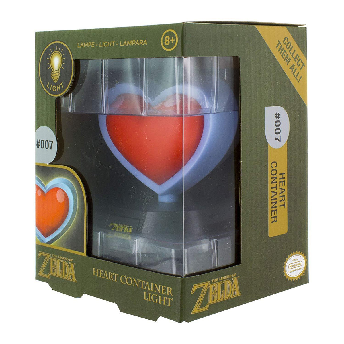 PALADONE THE LEGEND OF ZELDA HEART CONTAINER 3D LIGHT 5055964717803