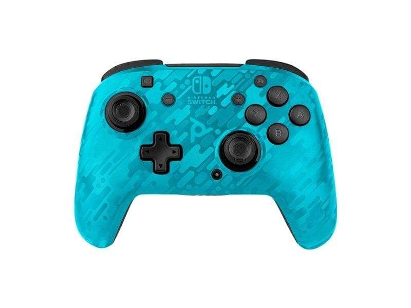 PDP NINTENDO SWITCH FACEOFF brezžični kontroler – maskirno modre barve 708056067496
