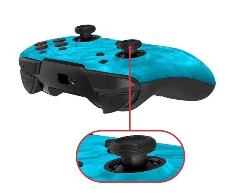 PDP NINTENDO SWITCH FACEOFF brezžični kontroler – maskirno modre barve 708056067496