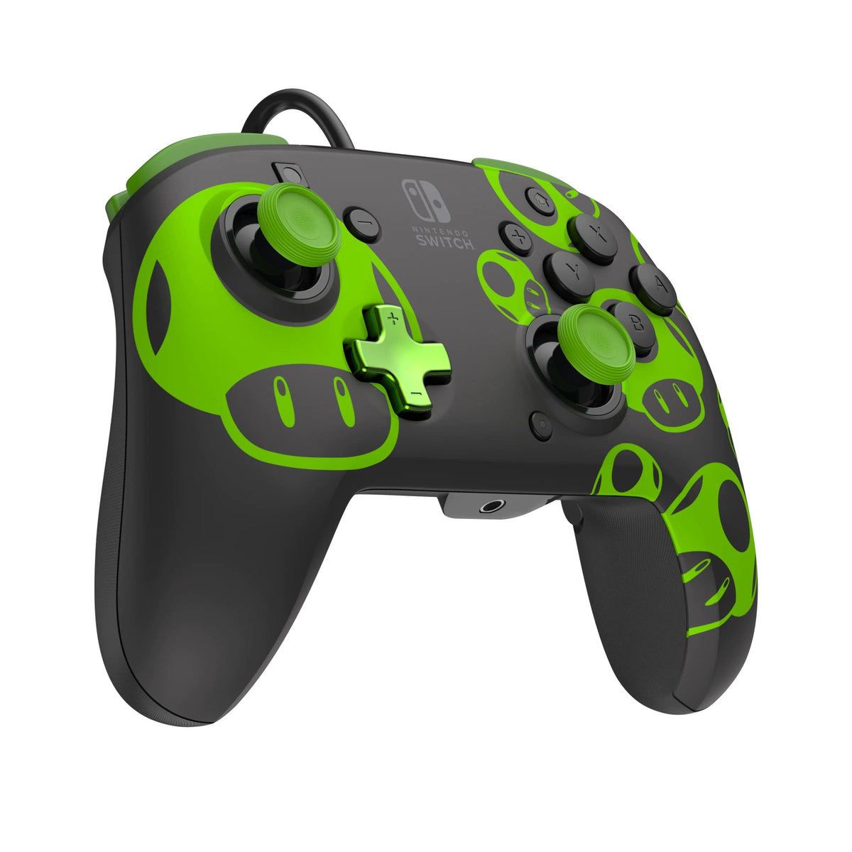 PDP NINTENDO SWITCH WIRED CONTROLLER REMATCH - 1UP GLOW IN THE DARK 708056070328