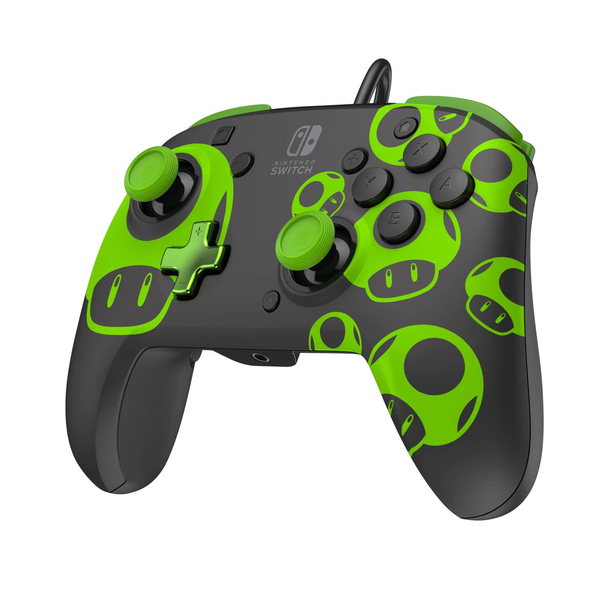 PDP NINTENDO SWITCH WIRED CONTROLLER REMATCH - 1UP GLOW IN THE DARK 708056070328