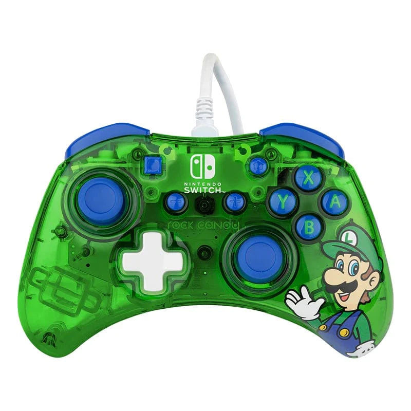 PDP NINTENDO SWITCH WIRED CONTROLLER ROCK CANDY MINI - LUIGI 708056068486