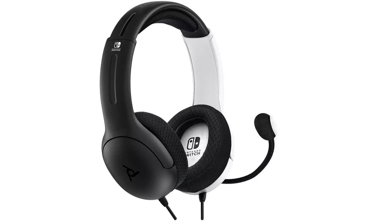 PDP NINTENDO SWITCH WIRED HEADSET LVL40 BLACK / WHITE 708056068721