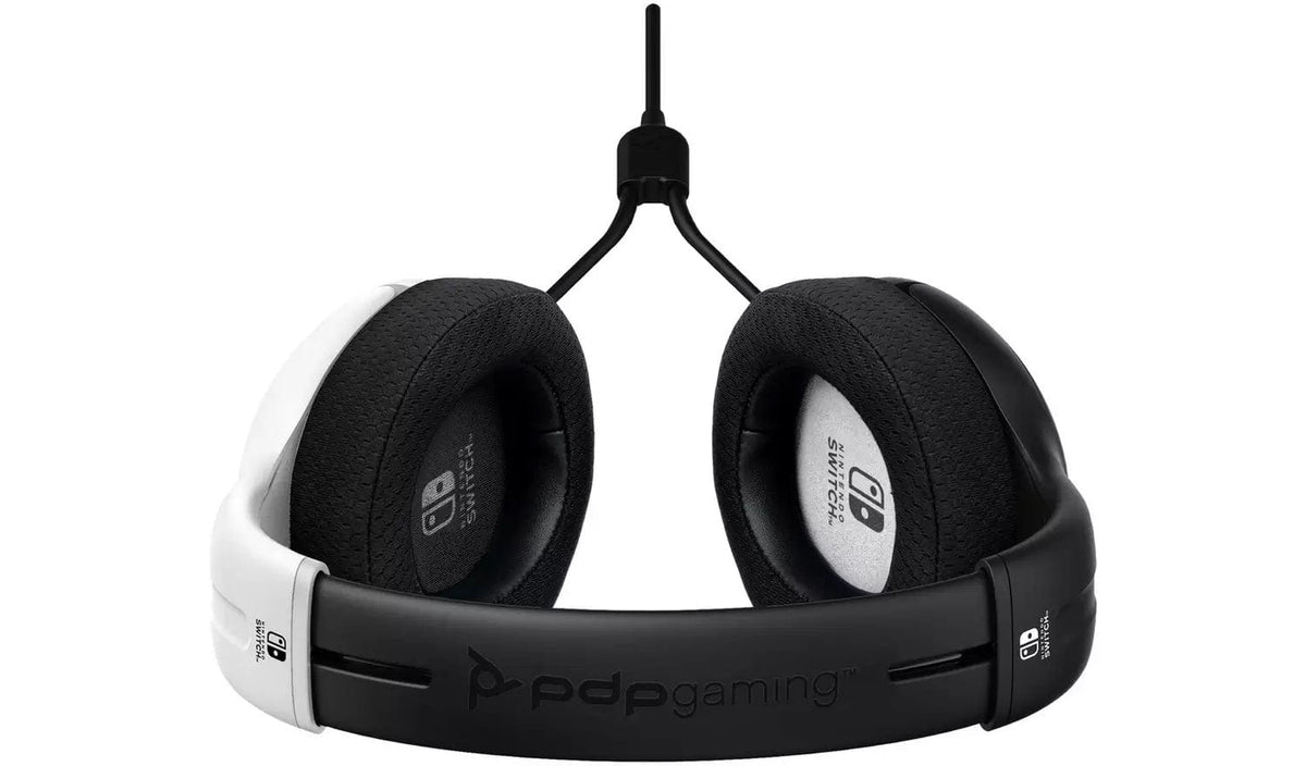 PDP NINTENDO SWITCH WIRED HEADSET LVL40 BLACK / WHITE 708056068721