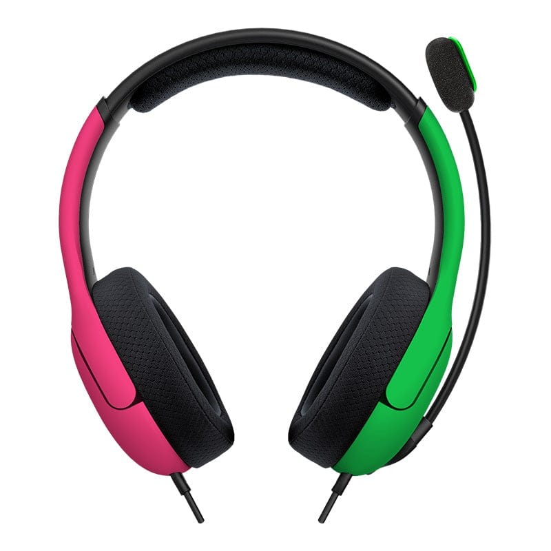 PDP NINTENDO SWITCH WIRED HEADSET LVL40 PINK / GREEN 708056068042
