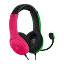 PDP NINTENDO SWITCH WIRED HEADSET LVL40 PINK / GREEN 708056068042