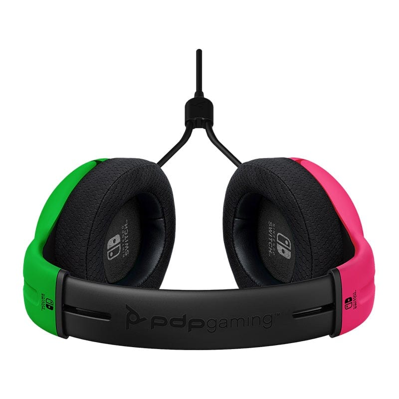 PDP NINTENDO SWITCH WIRED HEADSET LVL40 PINK / GREEN 708056068042