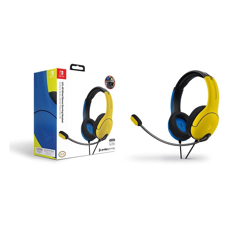 PDP Gaming LVL40 Stereo Headset with Mic Switch for Nintendo Open