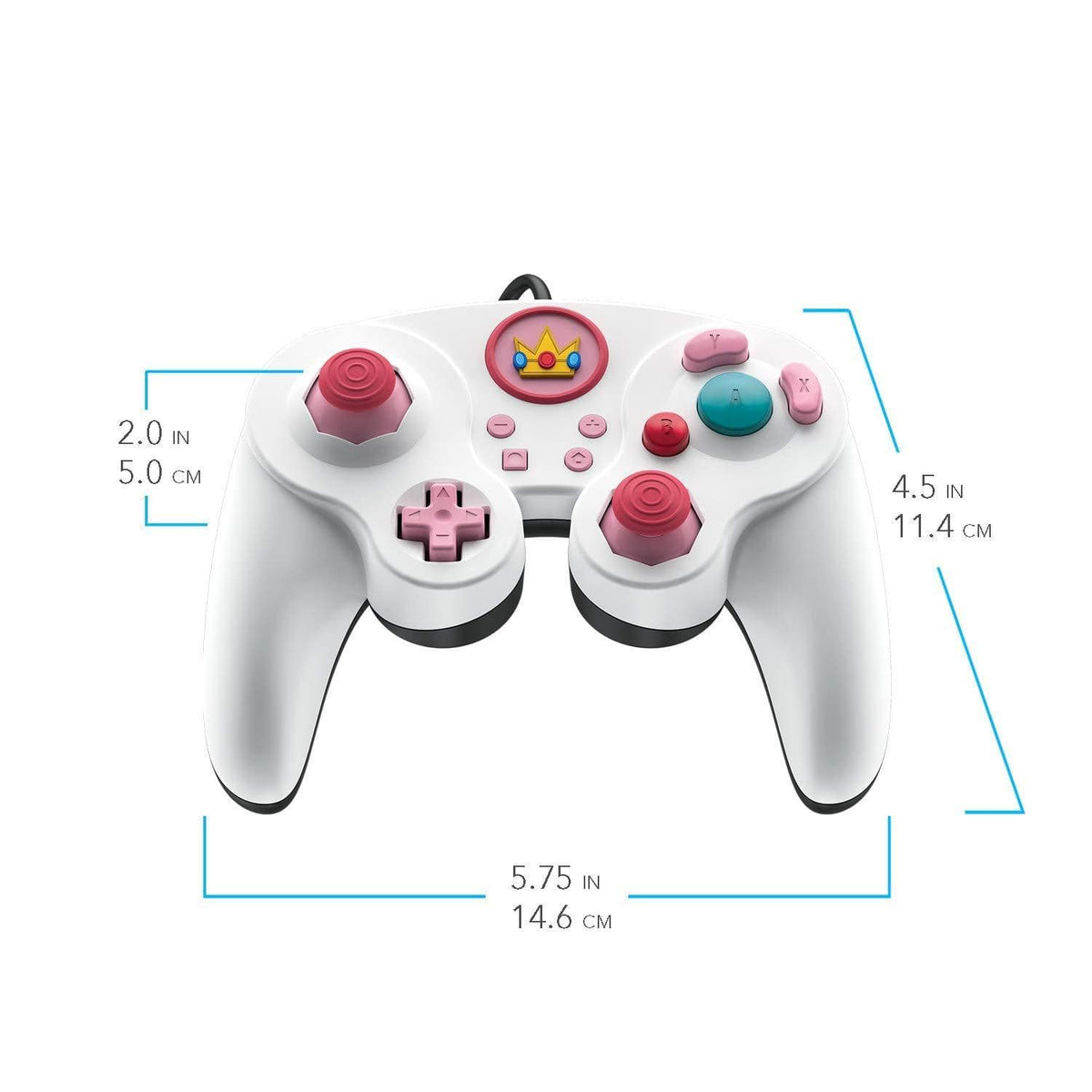PDP NINTENDO SWITCH WIRED SMASH PAD PRO SUPER MARIO-PEACH 708056065355