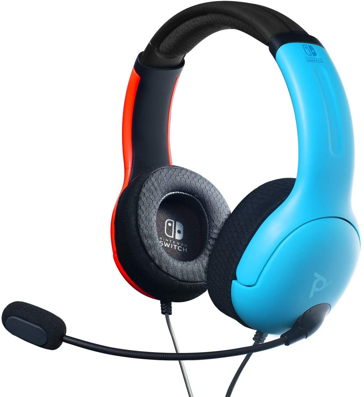 PDP NINTENDO SWITCH ŽIČNE SLUŠALKE LVL40, MODRO/RDEČE 708056066826