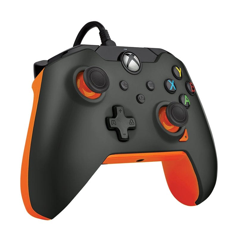 PDP XBOX WIRED CONTROLLER BLACK - ATOMIC (ORANGE) 708056069124