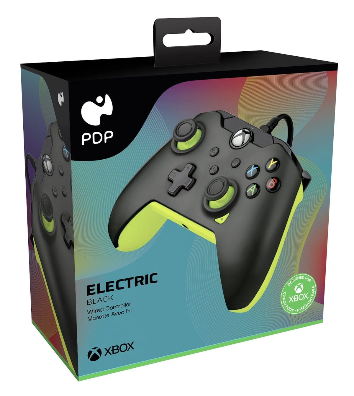 PDP XBOX WIRED CONTROLLER BLACK - ELECTRIC (YELLOW) 708056069100